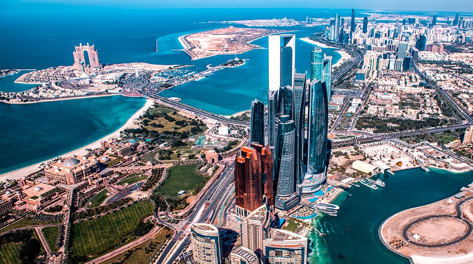 an aerial view of the city of dubai