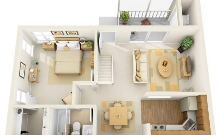 One-Bedroom Apartments